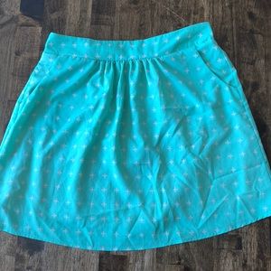 Green mini skirt size m